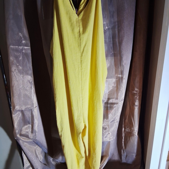 Kate Hewko Back-Knot Romper Mustard - Picture 3 of 4